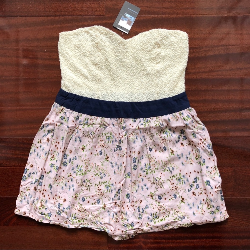 Urban Outfitters strapless mini romper, large